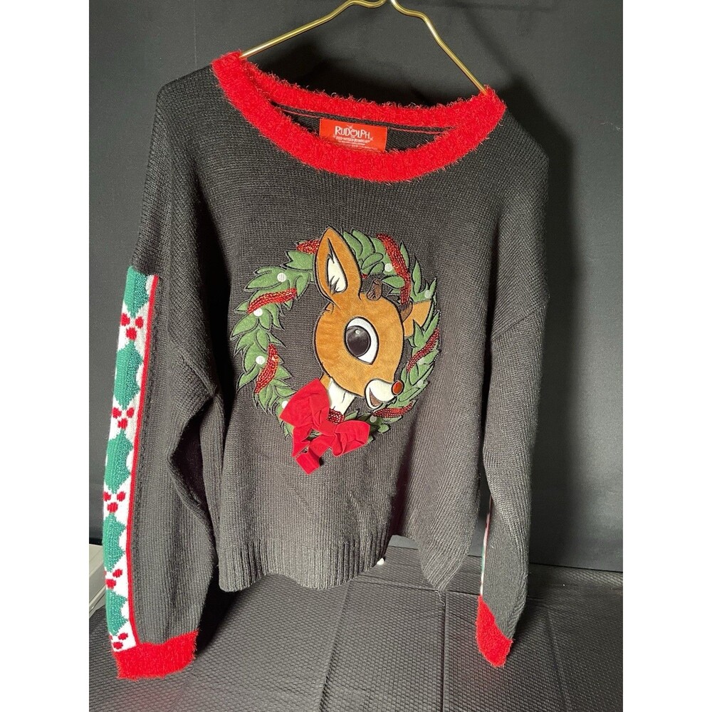 Rudolph Christmas Sweater Size Large #0503